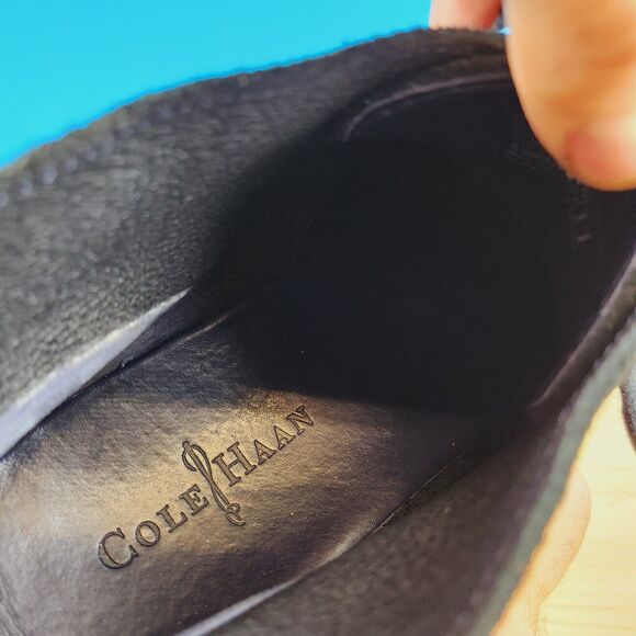 Cole Haan Lunargrand Mens Size 11 Boots Black‎ Suede Yellow Chukka Boots C11185 main image 4